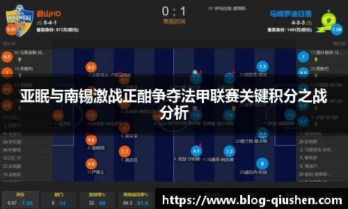 亚眠与南锡激战正酣争夺法甲联赛关键积分之战分析